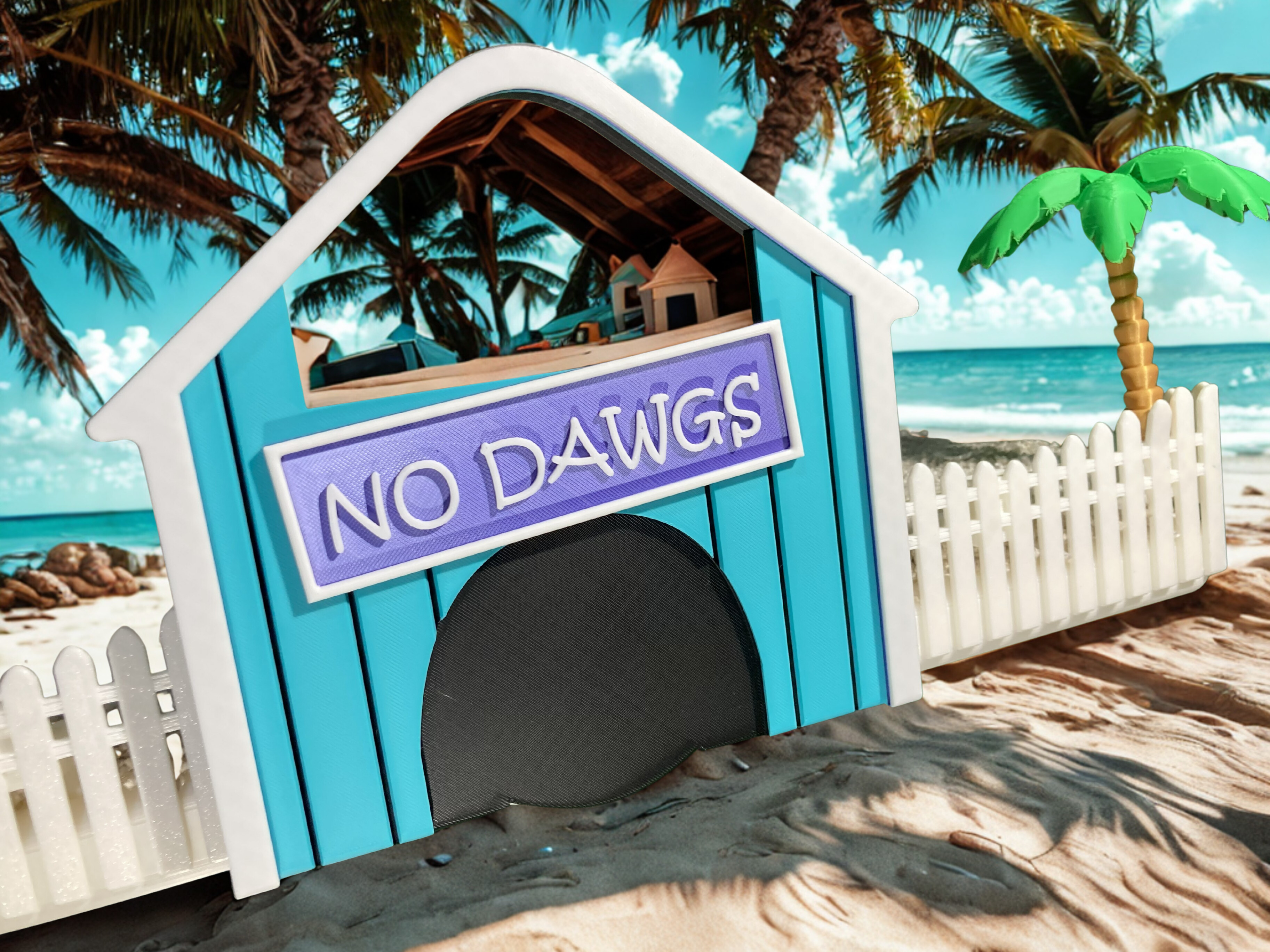 NoDawgs Beach House themed Cathouse